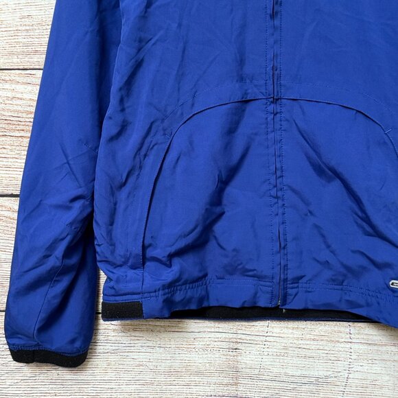 Vintage Reebok Womens Windbreaker Jacket Blue Full Zip Lightweight Retro Small - Picture 4 of 9